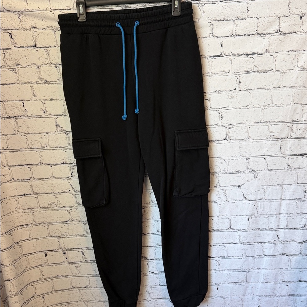 Lego Black Cargo Pants with Blue Accents